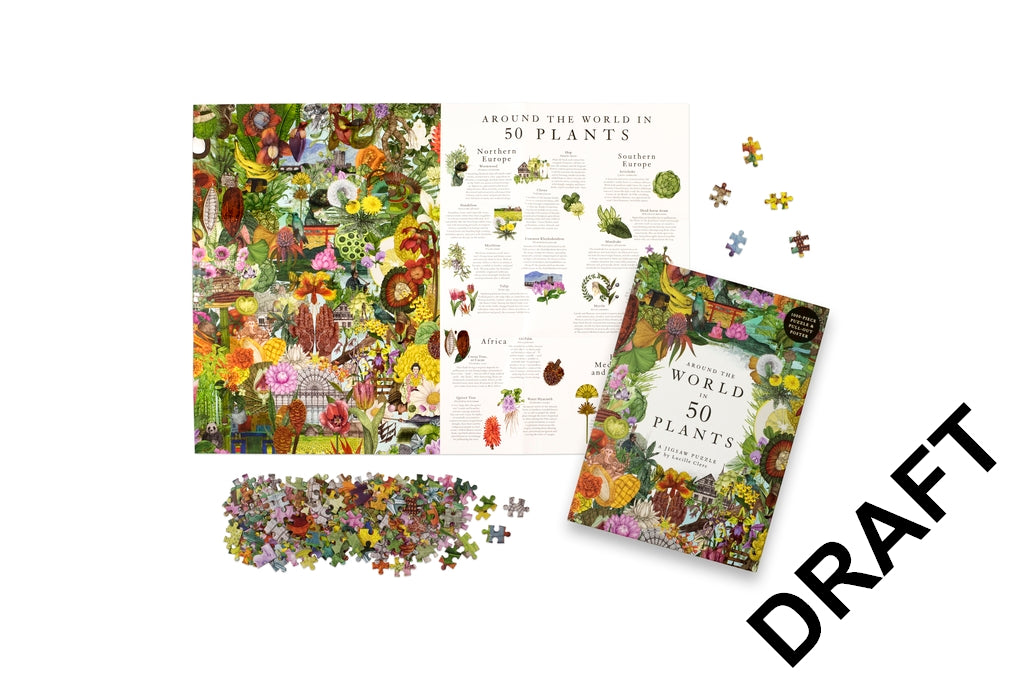 Around the World in 50 Plants by Jonathan Drori, Lucille Clerc