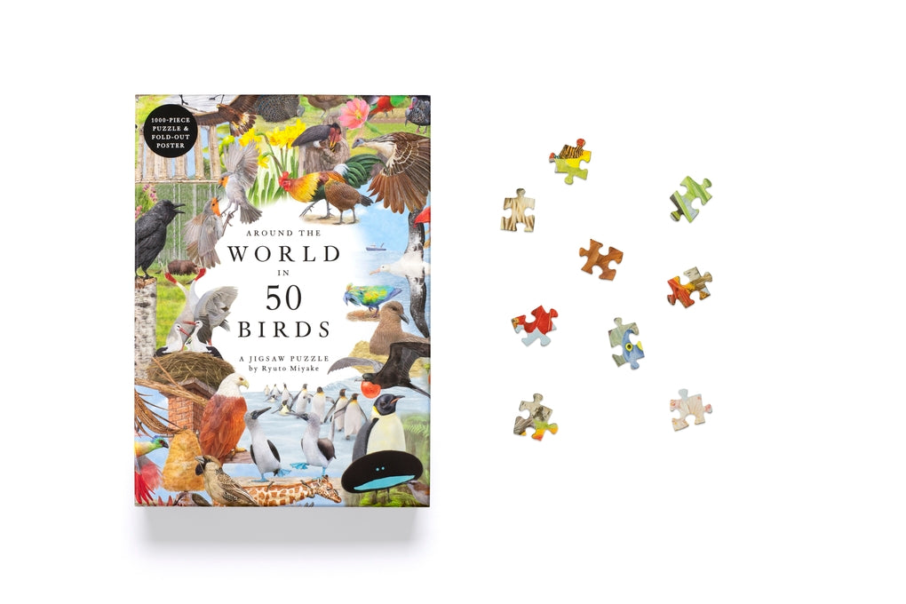 Around the World in 50 Birds by Ryuto Miyake, Mike Unwin