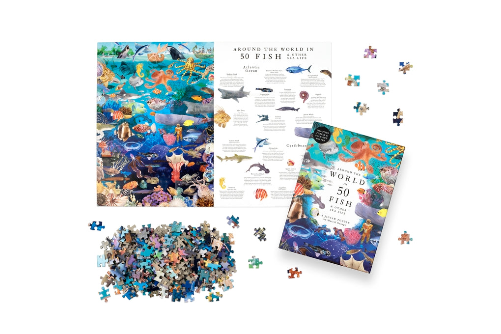 Around the World in 50 Fish by Helen Scales, Marcel George