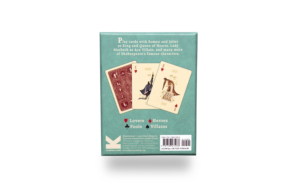 Shakespeare Playing Cards by Leander Deeny