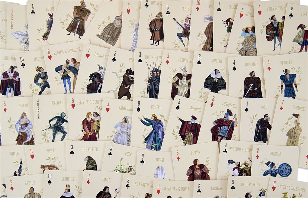 Shakespeare Playing Cards by Leander Deeny