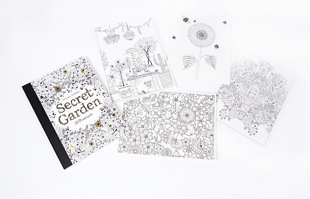 Secret Garden: 20 Postcards by Johanna Basford