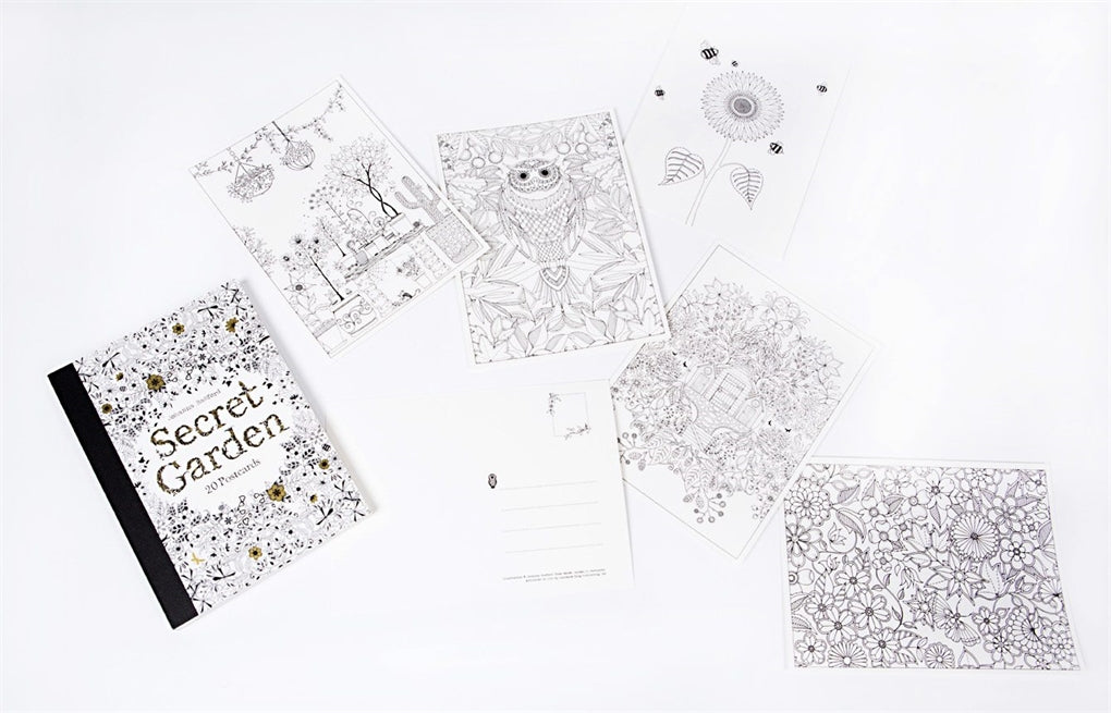 Secret Garden: 20 Postcards by Johanna Basford